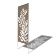 Nortene DECO PANEL ATHEA fém panel levél mintázat barna