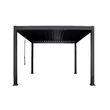 Sunrite Oliver  - pergola 3x4M (alu váz és acél zsaluzat, fekete)