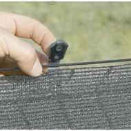 Nortene FIXATEX szögletes rögzítő kapocs szőtt árnyékoló hálóhoz 20 db szürke