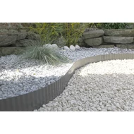 Nortene STEELY BORDURA galvanizált acél ágyásszegély 14 cm x 6 m antracit