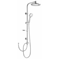 AQUALINE zuhanyoszlop, fejzuhannyal és zuhanyszettel, króm (SL420)