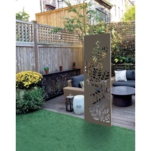 Nortene DECO PANEL ATHEA fém panel levél mintázat barna