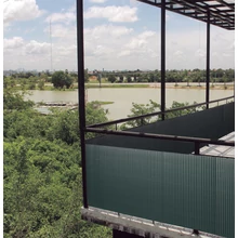 Nortene LITECANE ovális profilú műanyag nád, PVC 1 x 3 m zöld