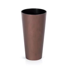 Prosperplast Virágcserép 400c tubus slim corten 2in1 - corten acél 