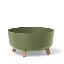 Prosperplast Virágcserép 400l gracia alacsony - föld zöld