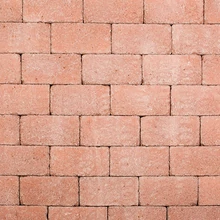 Leier Patio térkő és falazóelem antik, téglavörös melírozott 12,4x25x5 cm