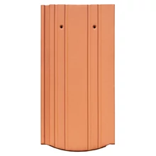 Újház Kerka hornyolt ívesvágású alapcserép natúrvörös