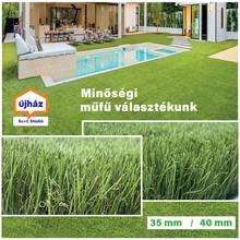 AV Dominica - Műfű 35MM - 1x4M (Monofil PE, PP)