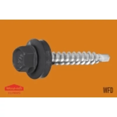 Lindab típusú csavar fához - 4,8 x 35 mm - RAL7016 antracitszürke