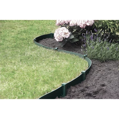 Nortene ETIK BORDURA műanyag ágyásszegély  15 cm x 10 m zöld