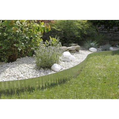 Nortene STEELY BORDURA galvanizált acél ágyásszegély 14 cm x 6 m acél