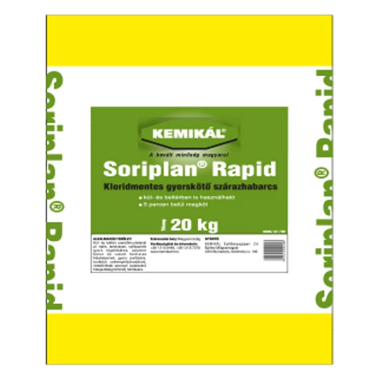 Kemikál SORIPLAN ® RAPID Gyorskötő Szárazhabarcs 20kg