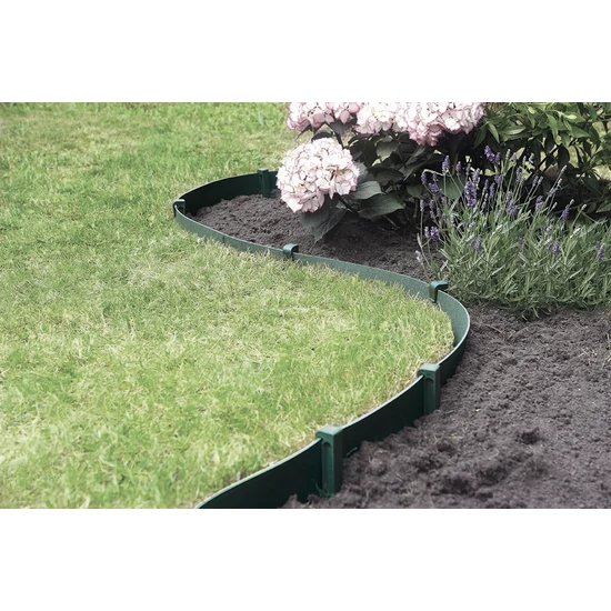 Nortene ETIK BORDURA műanyag ágyásszegély  15 cm x 10 m zöld