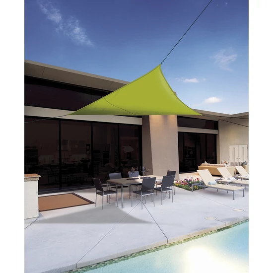 Nortene SUNNET KIT POLYESTER ∆ napvitorla 3,6 x 3,6 x 3,6 m zöld