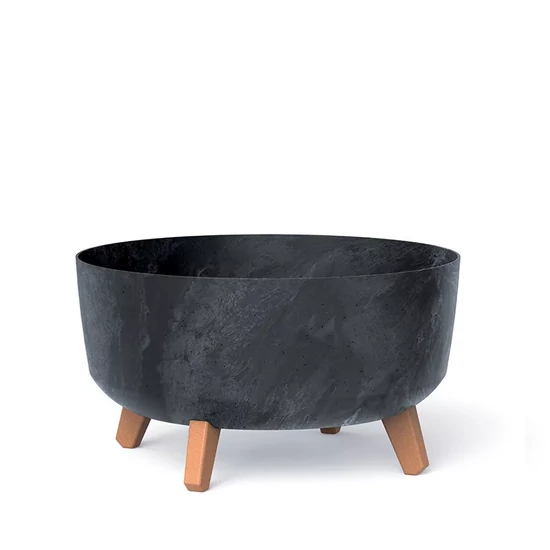Prosperplast Virágcserép 400le gracia low beton effect - beton 