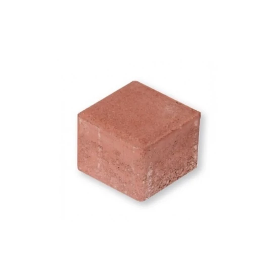 Leier Quadro térkő kocka, piros 8x8x6 cm