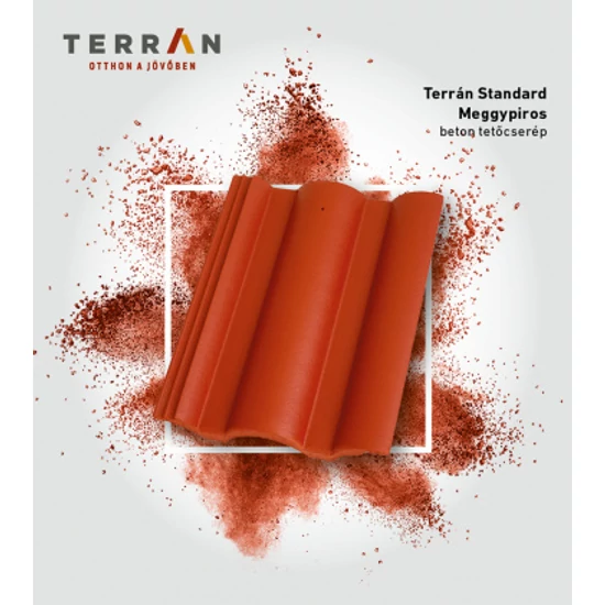 újHÁZ Standard Alapcserép ColorSystem meggypiros 2020