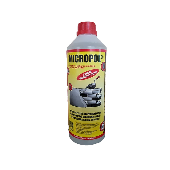  MICROPOL légpórus-képző és képlékenyítő habarcs-adalékszer. 1L