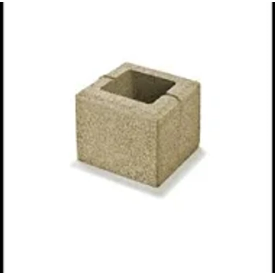 Semmelrock Rivago kerítéselem félkő világos beige 20x20x16 cm