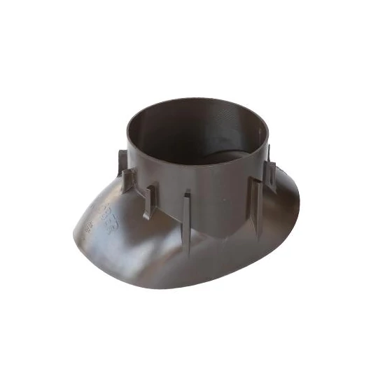 Terrán füstgázcső adapter DN125 barna
